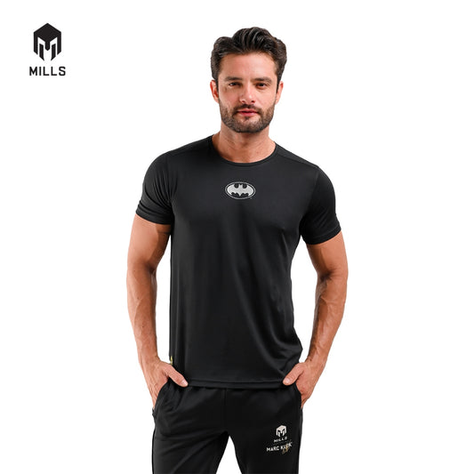 MILLS Batman Baju Olahraga Running Shirt Tee Shirt Black 2010DC