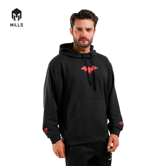 MILLS Batman Jaket Olahraga Hoodie Jacket Black 31009DC