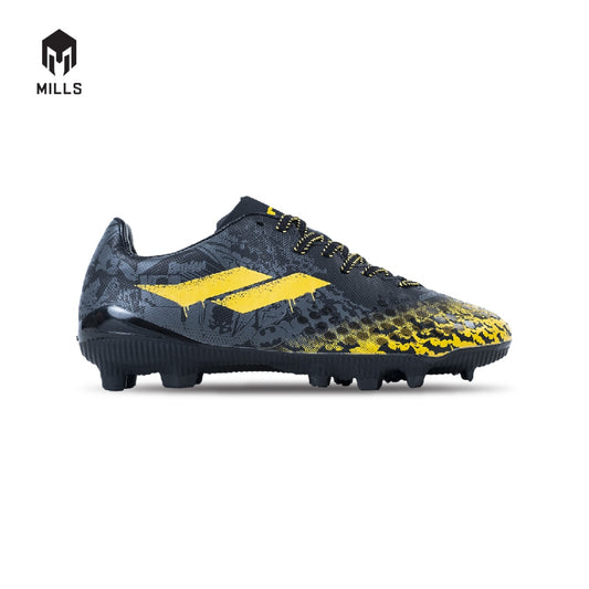 MILLS Batman Sepatu Sepak Bola Triton Deisler Knight FG JR Black / Grey / Yellow 9200301