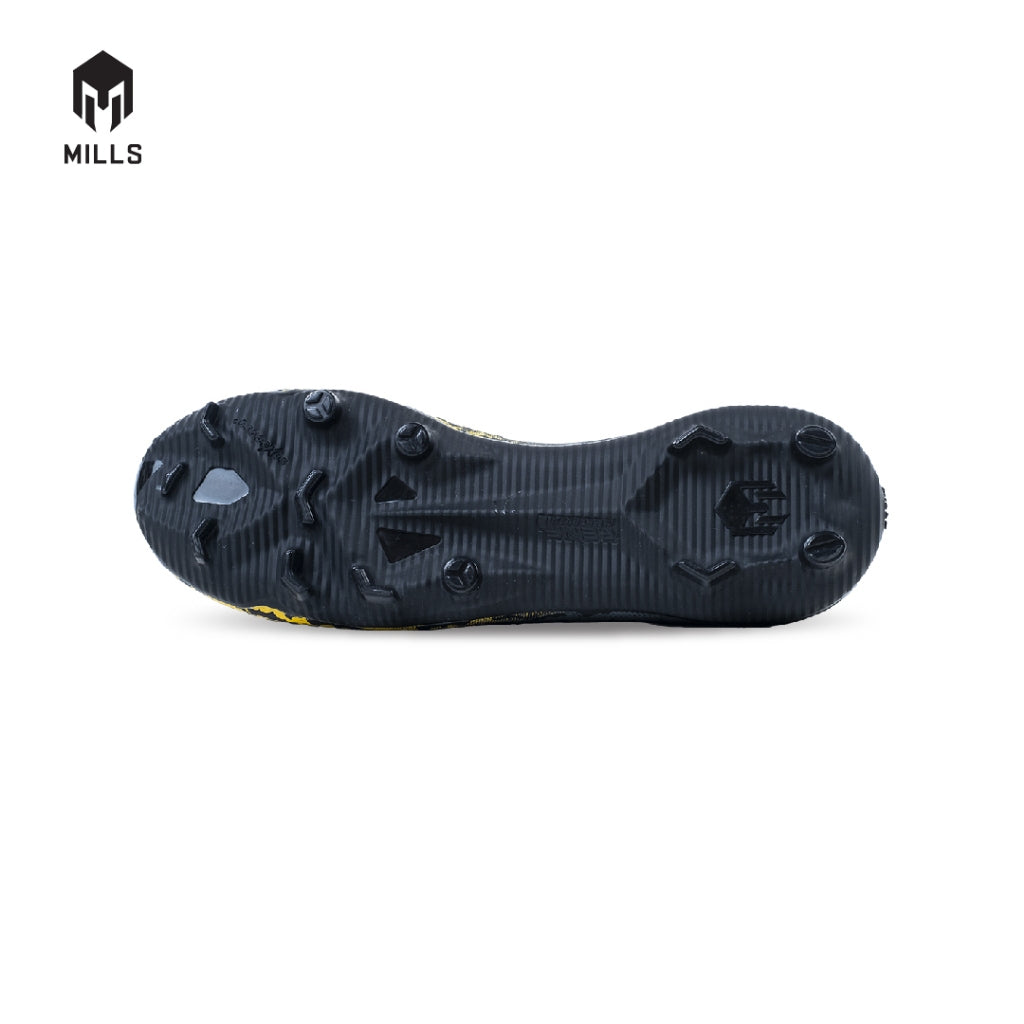 MILLS Batman Sepatu Sepak Bola Triton Deisler Knight FG JR Black / Grey / Yellow 9200301