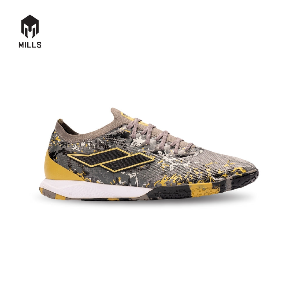 MILLS Sepatu Futsal Xyclops Kaldera IN DK. Grey / Black / Gold 9400610