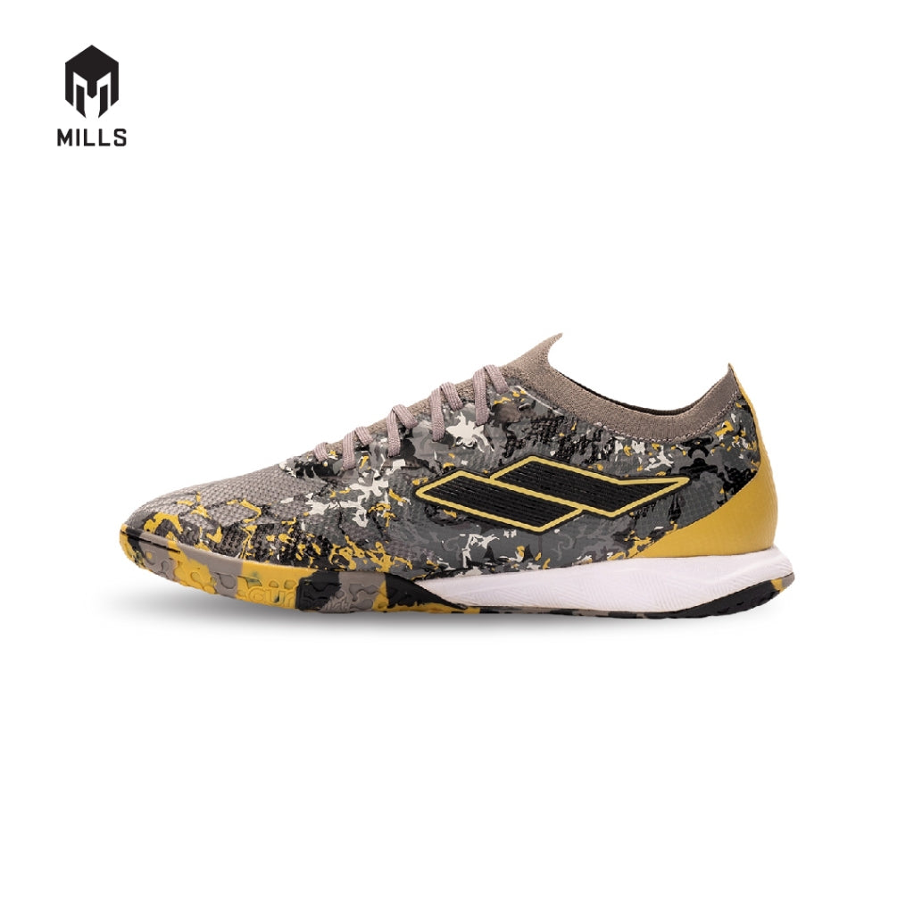 MILLS Sepatu Futsal Xyclops Kaldera IN DK. Grey / Black / Gold 9400610