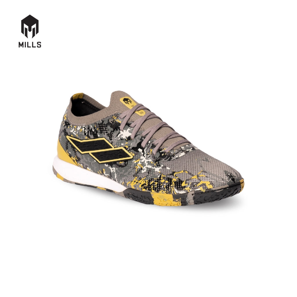 MILLS Sepatu Futsal Xyclops Kaldera IN DK. Grey / Black / Gold 9400610