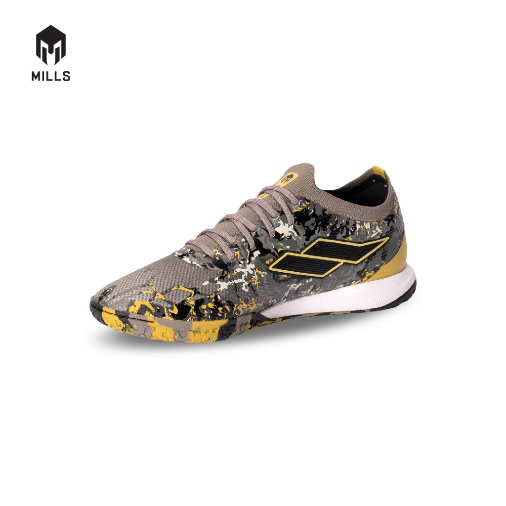 MILLS Sepatu Futsal Xyclops Kaldera IN DK. Grey / Black / Gold 9400610