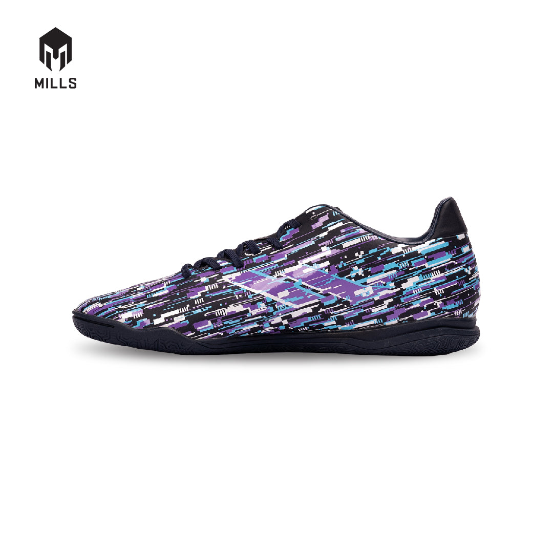 MILLS Sepatu Futsal Dellas IN Black. Iris / Blue / White 9400554