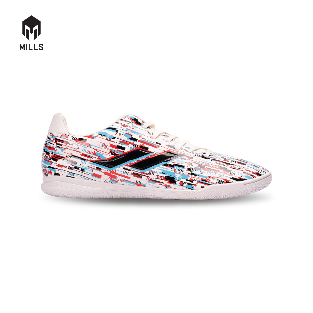 MILLS Sepatu Futsal Dellas IN White / Black / Blue 9400551