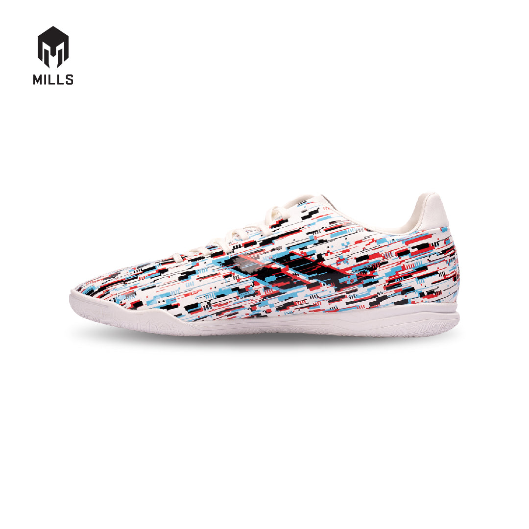 MILLS Sepatu Futsal Dellas IN White / Black / Blue 9400551