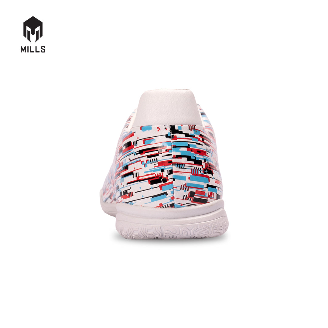 MILLS Sepatu Futsal Dellas IN White / Black / Blue 9400551