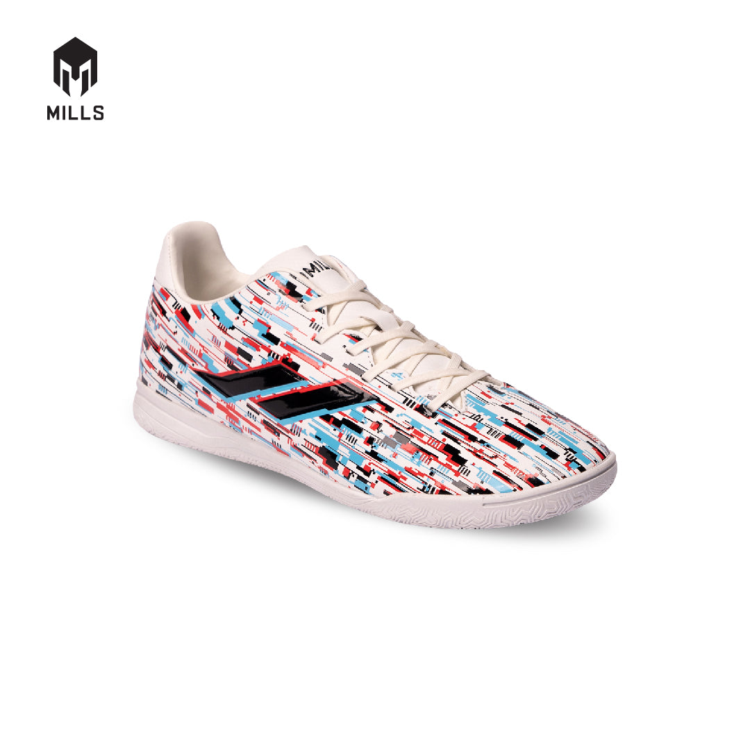 MILLS Sepatu Futsal Dellas IN White / Black / Blue 9400551