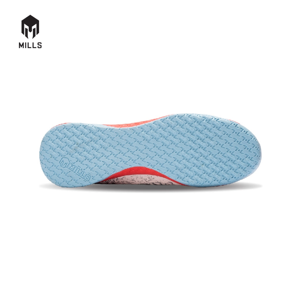 MILLS Sepatu Futsal Voltasala Heizt White / Red / Cyan 9501201