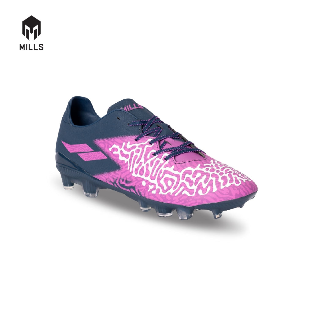 MILLS Sepatu Sepakbola T-RITON Genome Prime FG Purple / DK. Navy / White 9302802