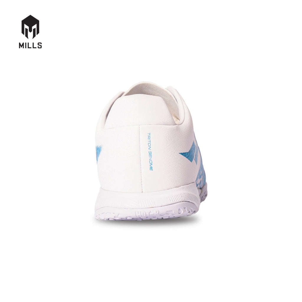 MILLS Sepatu Futsal T-RITON Genome Prime In White / Ocean Blue / Pink 9402241