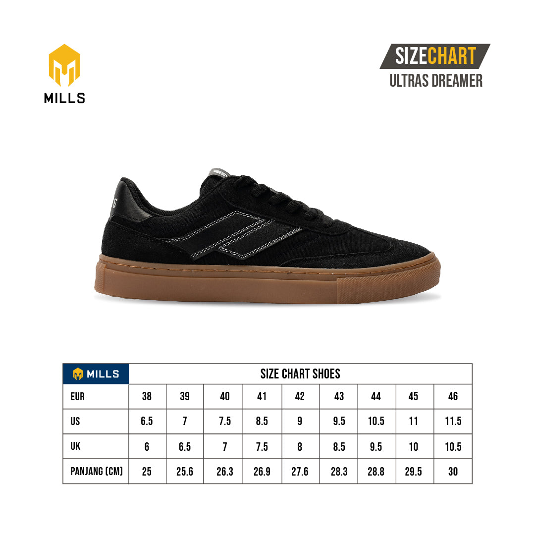 MILLS Sepatu Ultras Dreamer Black / Gum 9701304