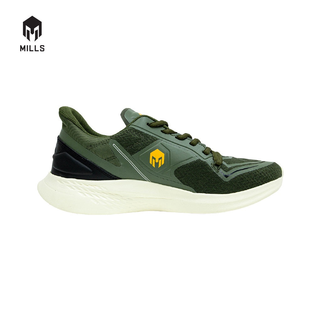 MILLS Sepatu Lari Running Shoes Treximo Omega Olive/Off White 9100111