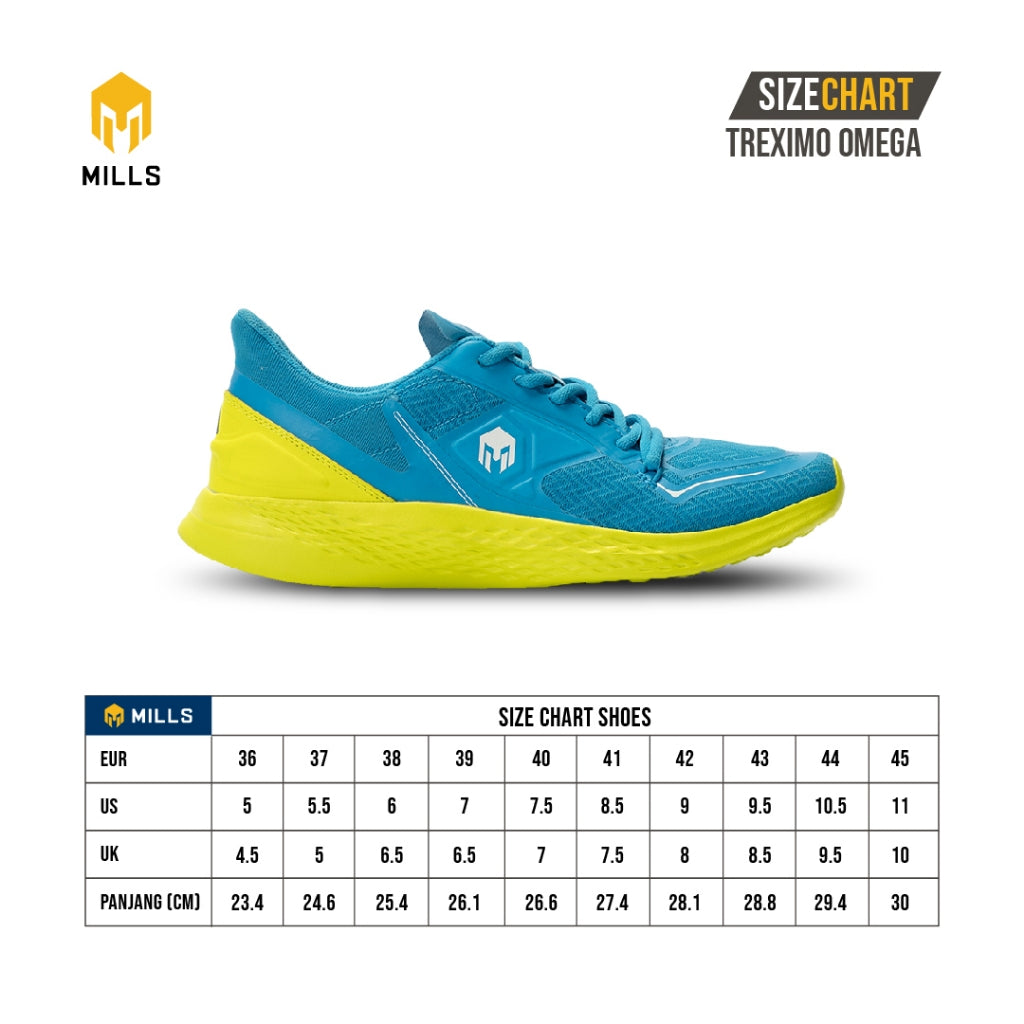 MILLS Sepatu Lari Running Shoes Treximo Omega DK. Blue / Off White 9100114