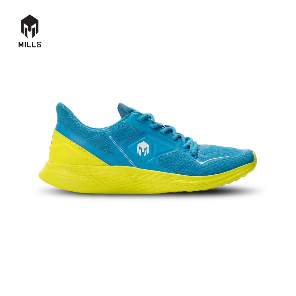 MILLS Sepatu Lari Running Shoes Treximo Omega Blue / Neon. Green 9100115