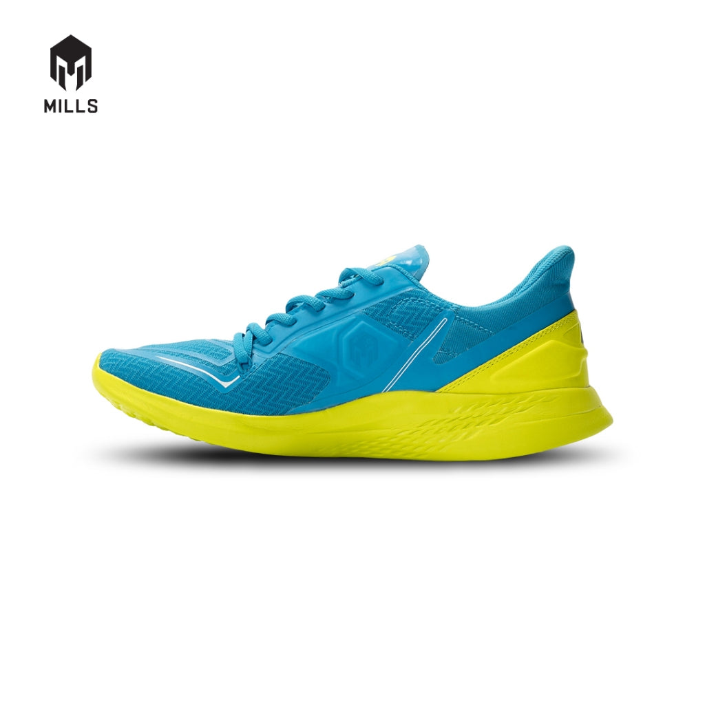 MILLS Sepatu Lari Running Shoes Treximo Omega Blue / Neon. Green 9100115