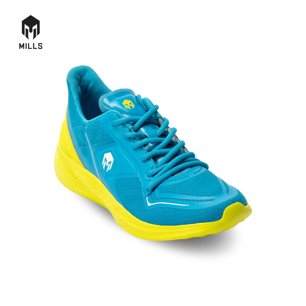 MILLS Sepatu Lari Running Shoes Treximo Omega Blue / Neon. Green 9100115