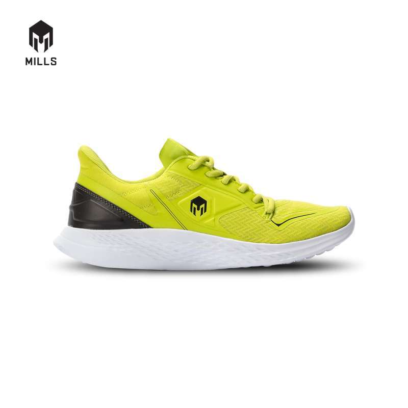 MILLS Sepatu Lari Running Shoes Treximo Omega Neon. Green / Black 9100109