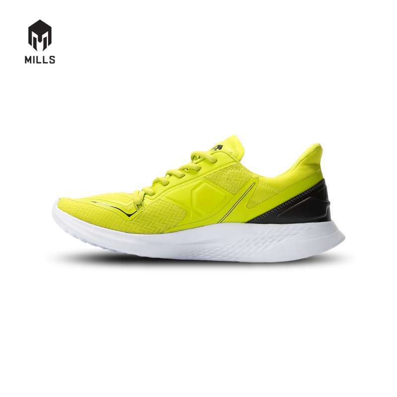 MILLS Sepatu Lari Running Shoes Treximo Omega Neon. Green / Black 9100109