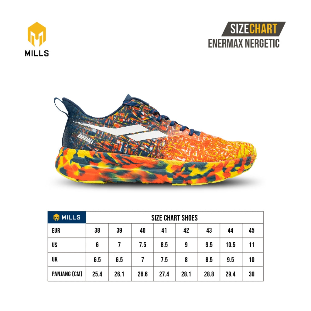 MILLS Sepatu Enermax Nergetic Orange / Navy / White 9101304