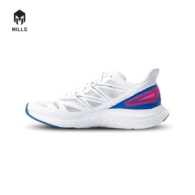 MILLS Sepatu Olahraga Treximo Saga V2 White / Blue / Magenta 9101204