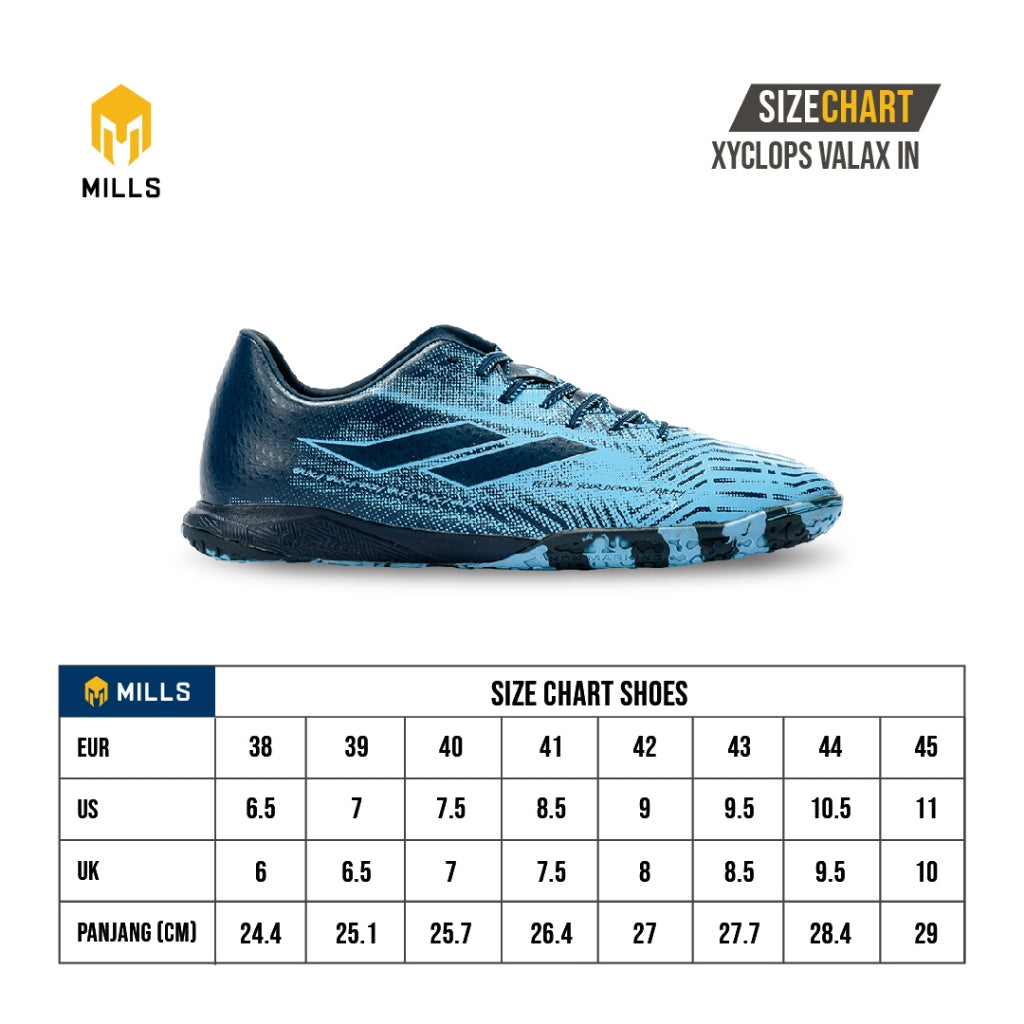 MILLS Sepatu Futsal Xyclops Valax In Cyan / Magenta 9401114