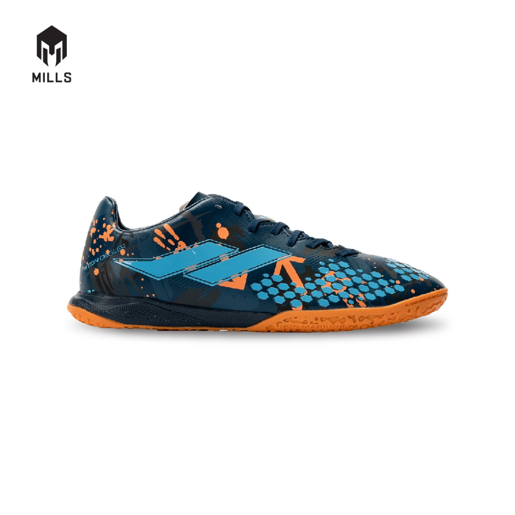 MILLS Sepatu Futsal TRITON Deisler 1.1 Prime In Insigna Doodles / Orange 9402356