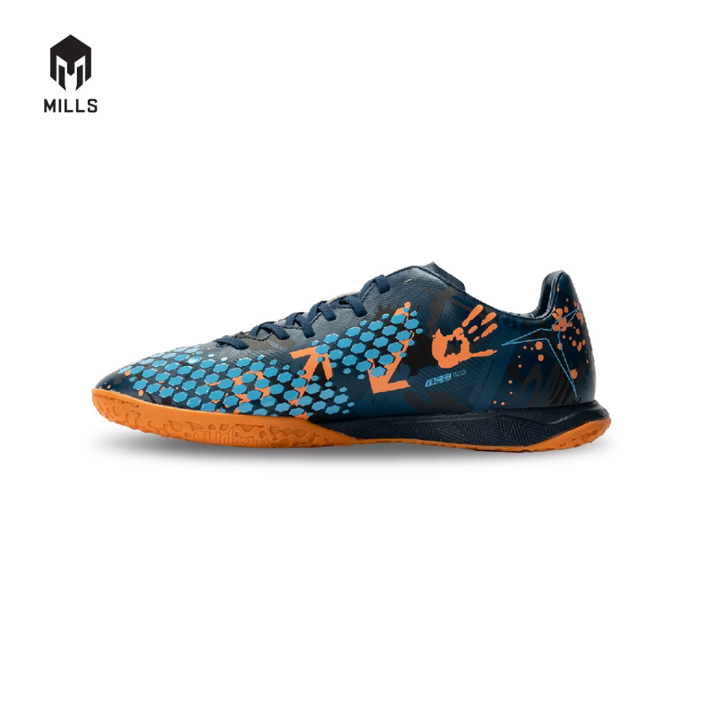 MILLS Sepatu Futsal TRITON Deisler 1.1 Prime In Insigna Doodles / Orange 9402356