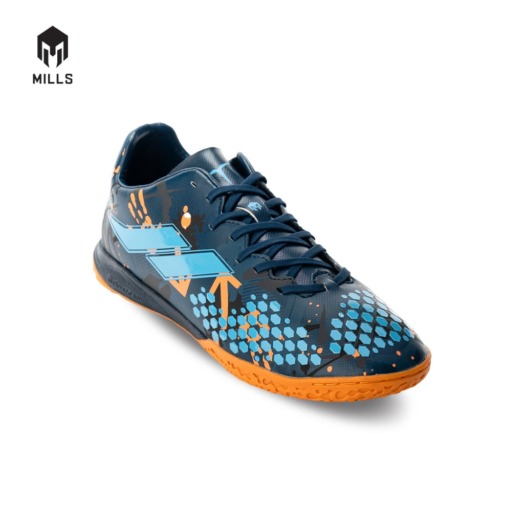 MILLS Sepatu Futsal TRITON Deisler 1.1 Prime In Insigna Doodles / Orange 9402356