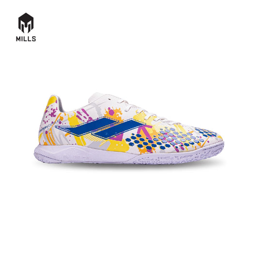 MILLS Sepatu Futsal TRITON Deisler 1.1 Prime In White Doodles / Royal Blue 9402355