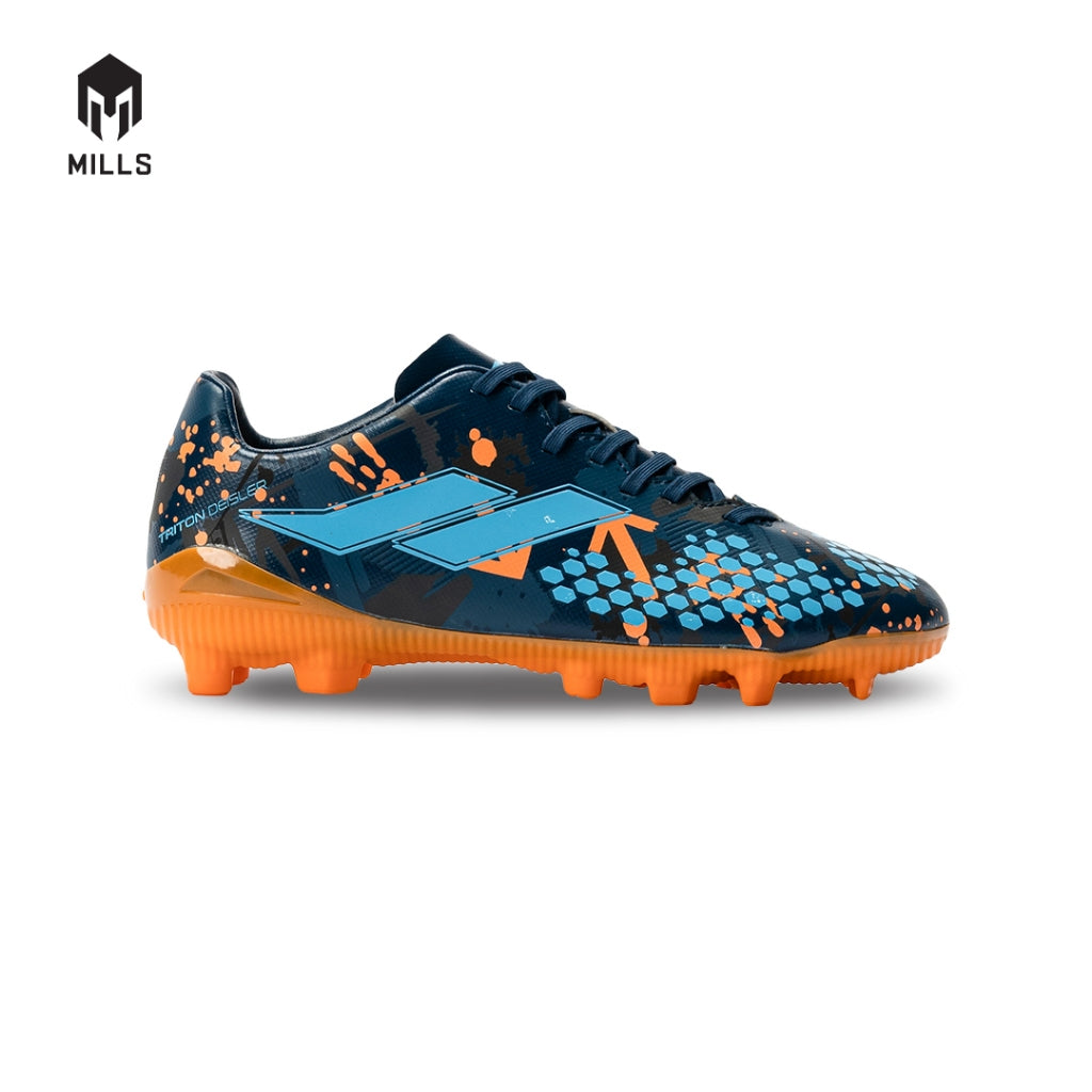 MILLS Sepatu Sepakbola TRITON Deisler 1.1 JR FG Insigna Doodles / Orange 9200402