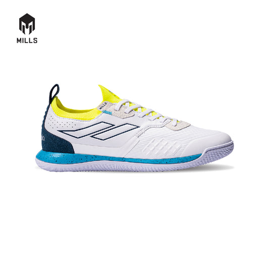 MILLS Sepatu Futsal Voltasala Pro Nemesis White / Neon / Ocean. Blue 9500903