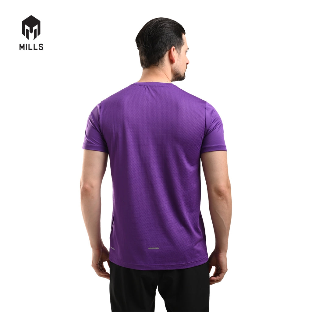 MILLS Joker Baju Olahraga Running Shirt Tee Shirt Purple 2012DC