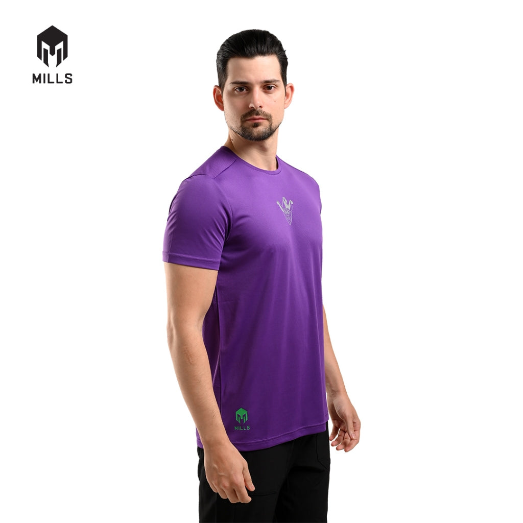 MILLS Joker Baju Olahraga Running Shirt Tee Shirt Purple 2012DC