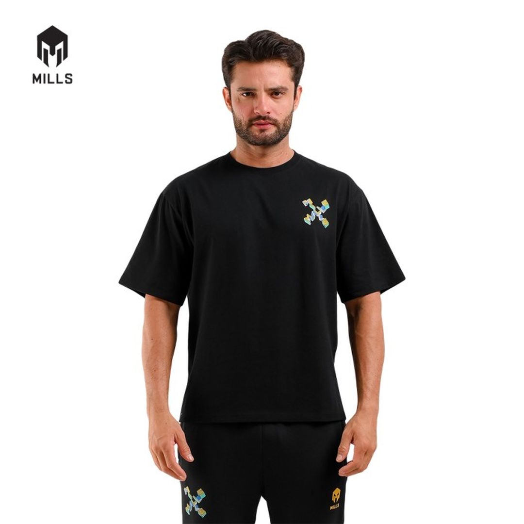 MILLS Kaos Oblong Katun Cotton T-Shirt Cross Oversize Tee 2.0 28007