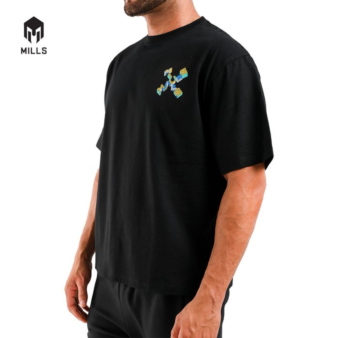 MILLS Kaos Oblong Katun Cotton T-Shirt Cross Oversize Tee 2.0 28007