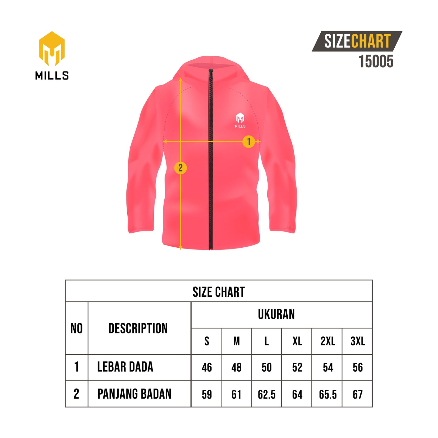 MILLS JACKET WINDBREAKER WOMANS 15005