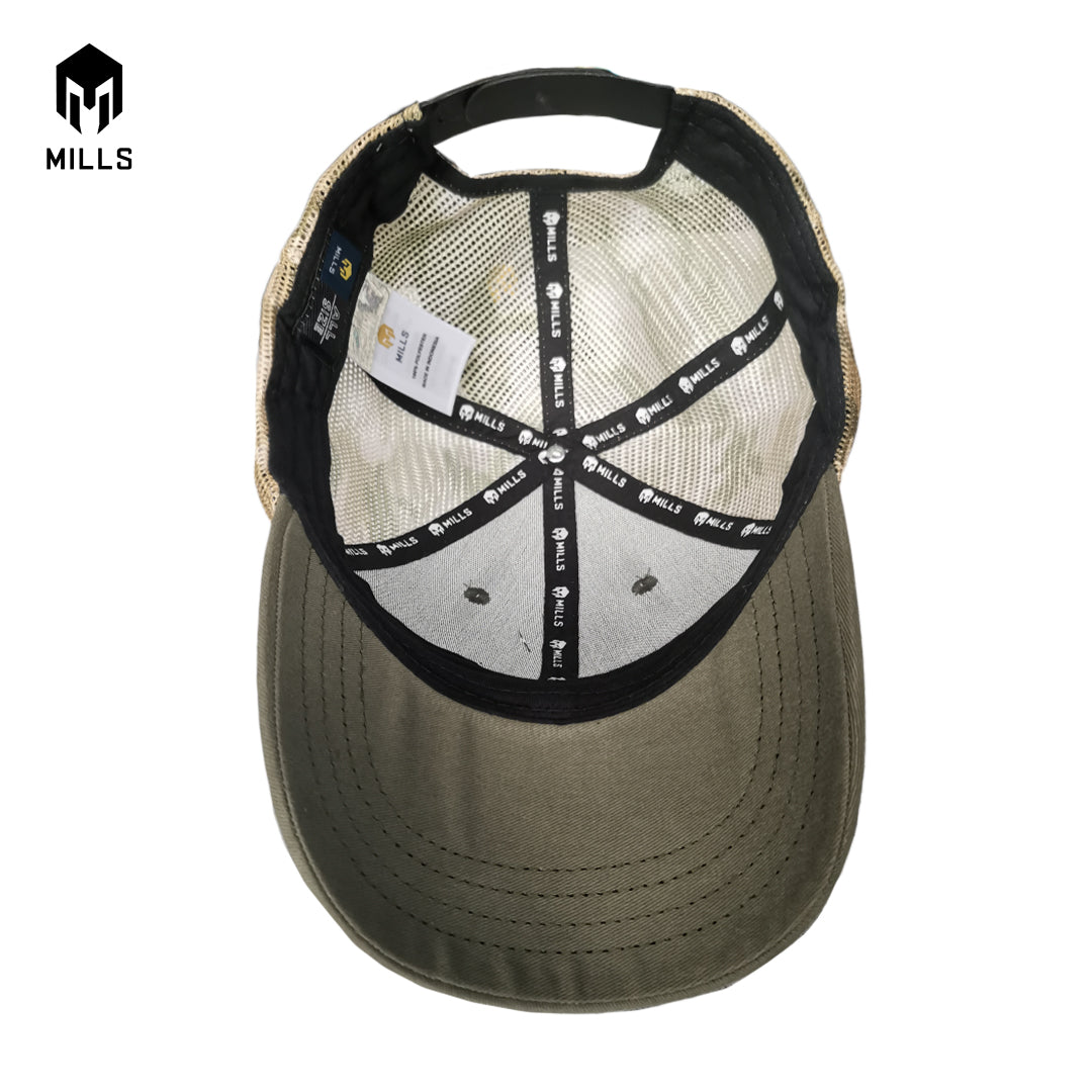 MILLS TOPI CAP TRUCKER OLIVE A4 4013