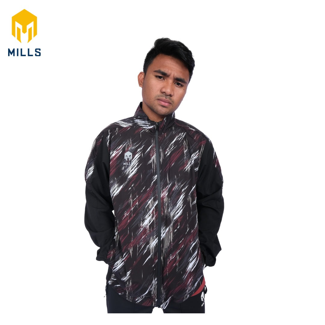 MILLS JAKET OLAHRAGA GRIZZLY CAMO TRACK JACKET 8018