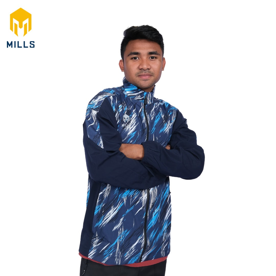 MILLS JAKET OLAHRAGA GRIZZLY CAMO TRACK JACKET 8018