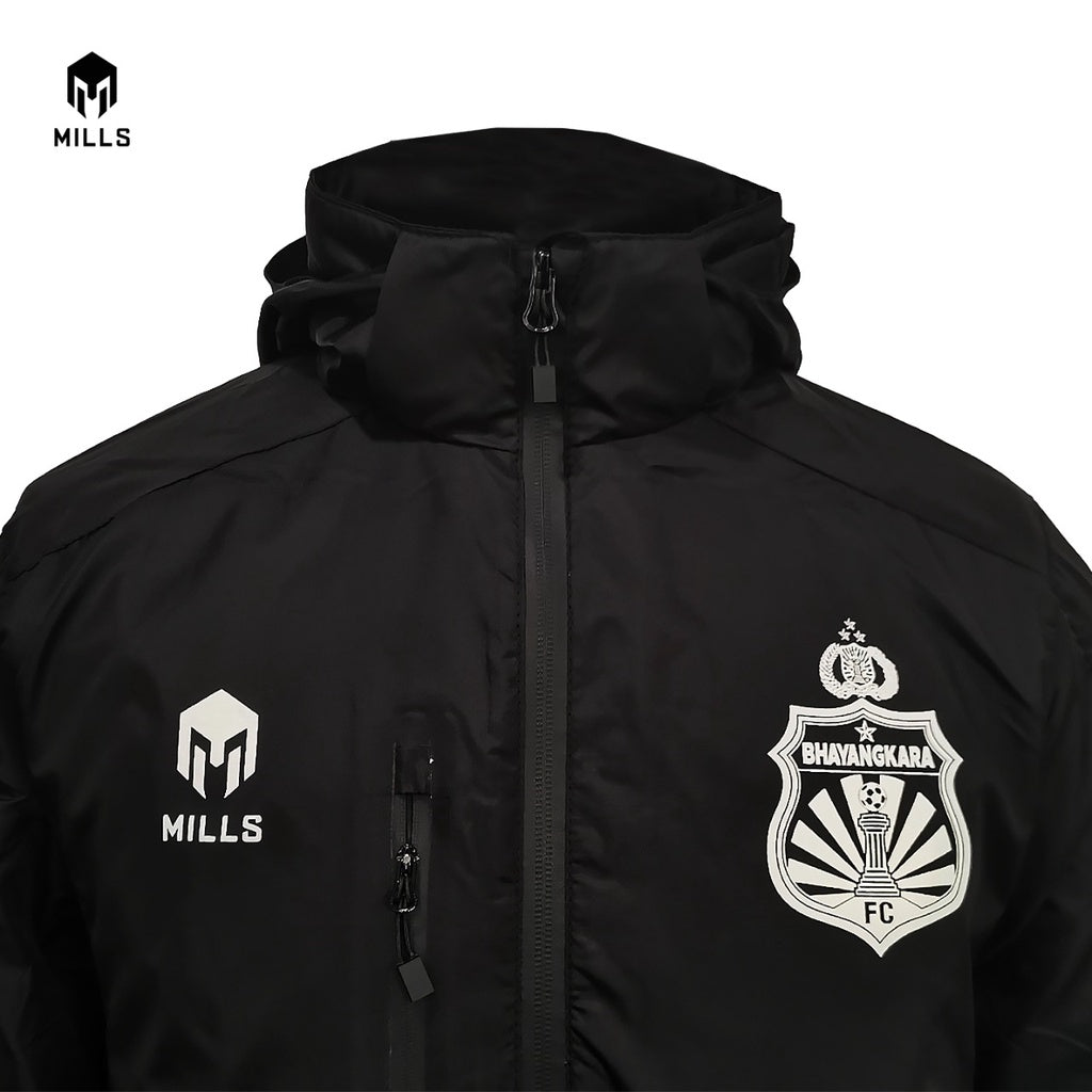 MILLS JAKET BHAYANGKARA FC RAIN COAT BLACK 15002BFC