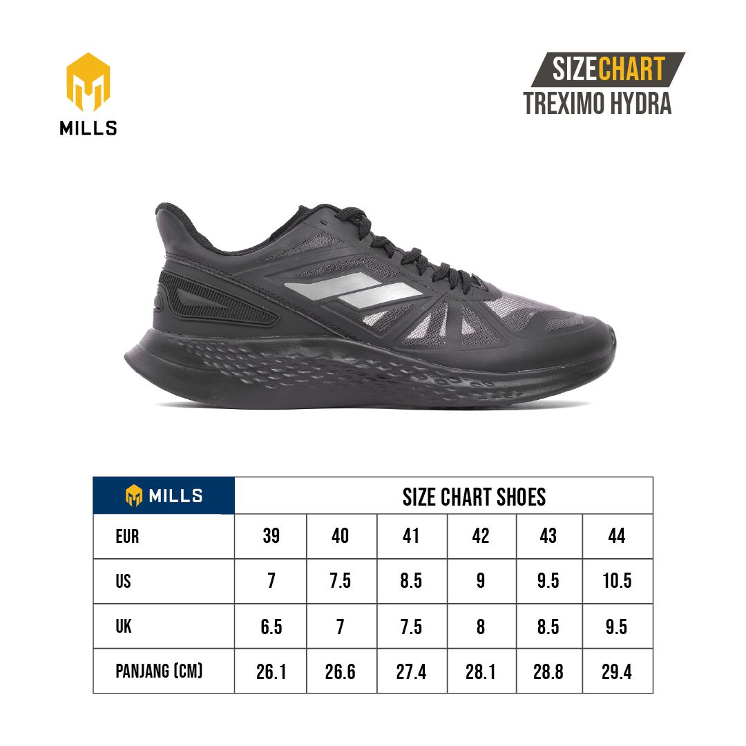 MILLS SEPATU OLAHRAGA TREXIMO SAGA BLACK/BLACK 9100304