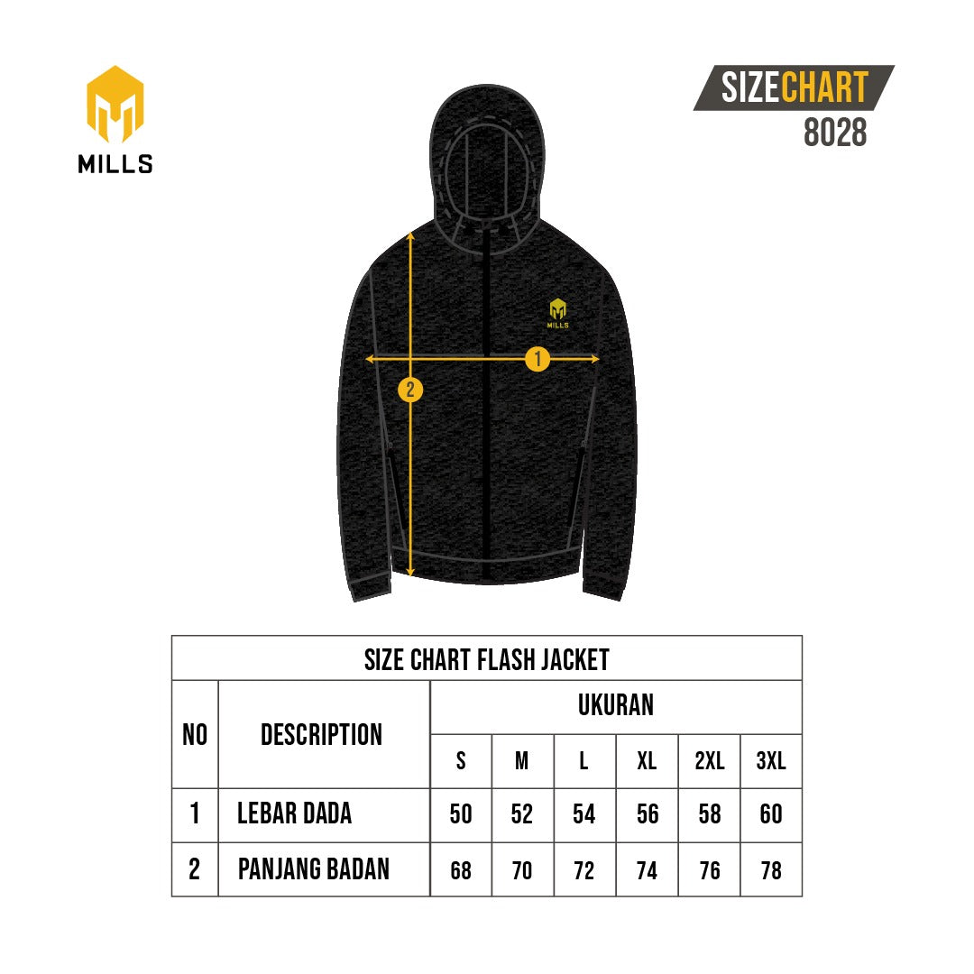 MILLS JAKET OLAHRAGA TRACK JACKET FLASH 8028