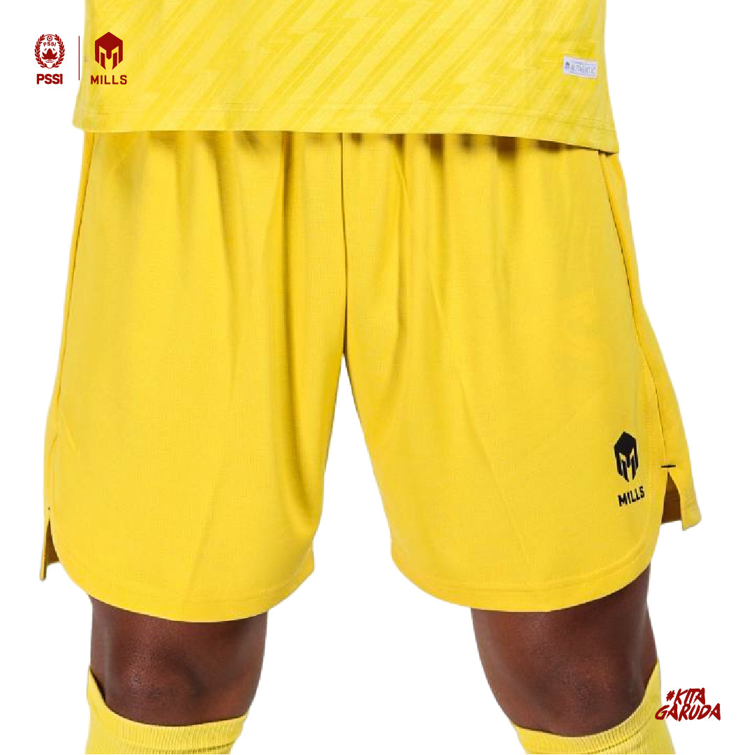 MILLS CELANA TIMNAS INDONESIA FOOTBAL SHORT AWAY GK 3114INA YELLOW