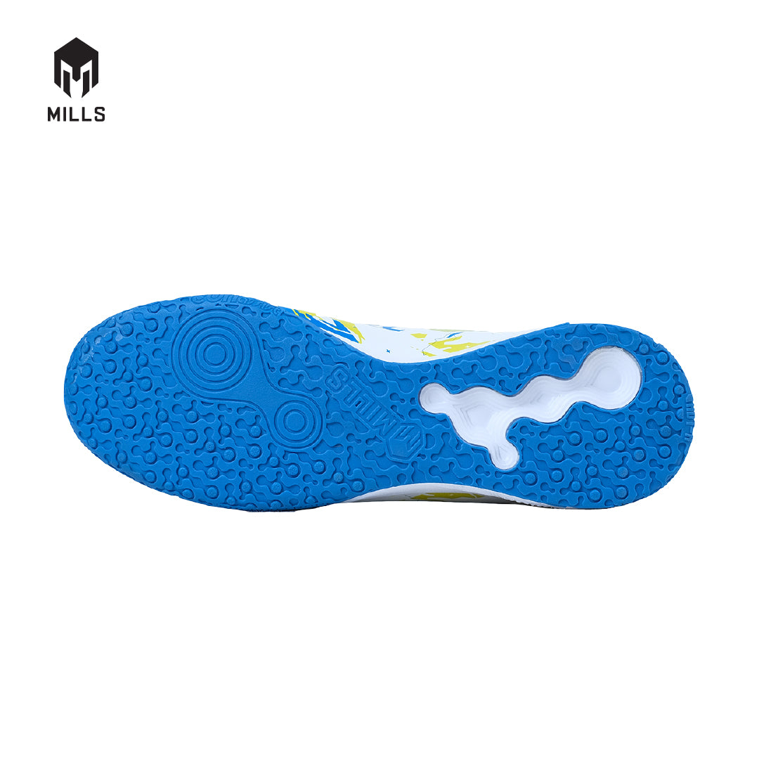 MILLS SEPATU FUTSAL VULCAN IN WHITE/BLUE/NEON 9400304
