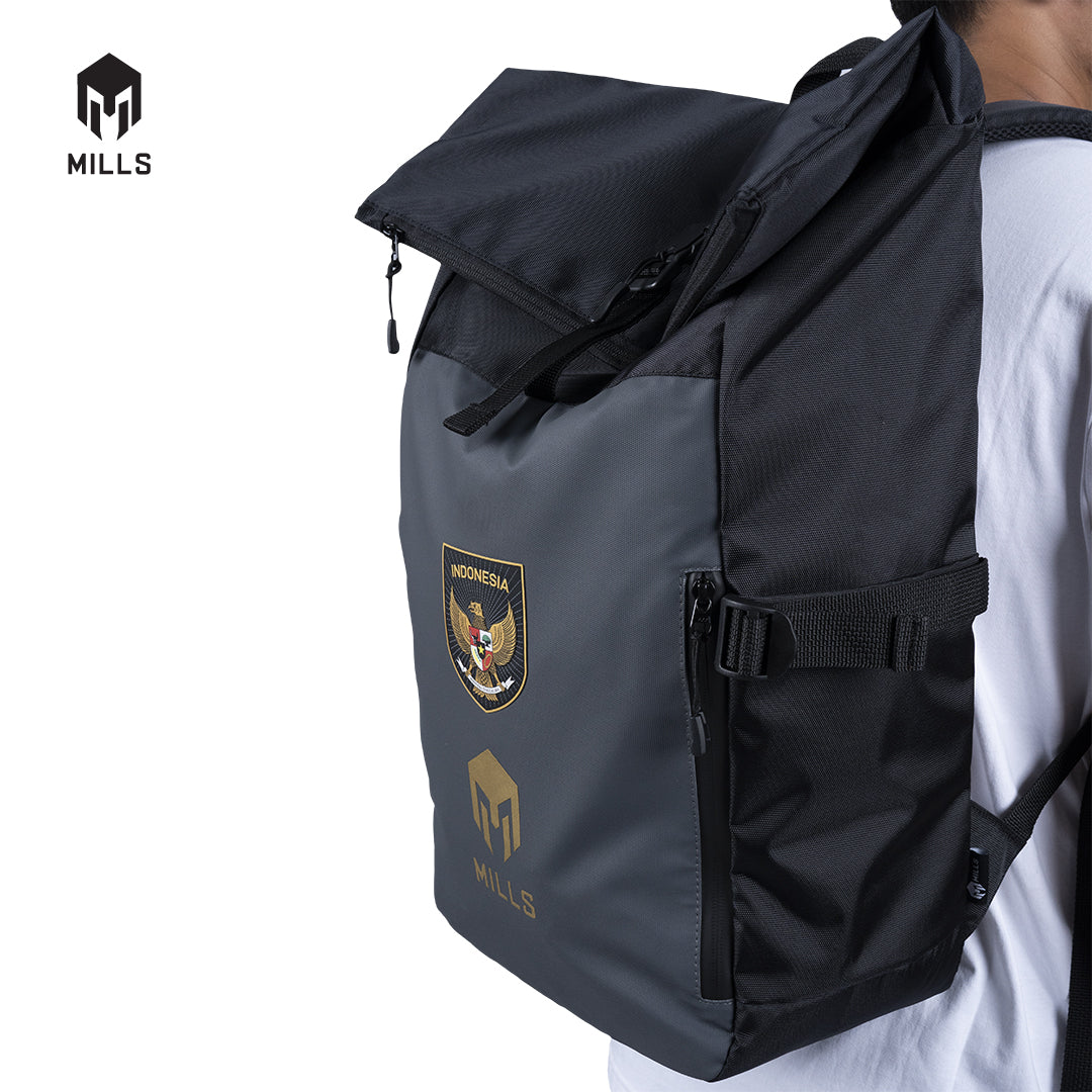 MILLS INDONESIA ROLL TOP BACKPACK A5 5010INA BLACK