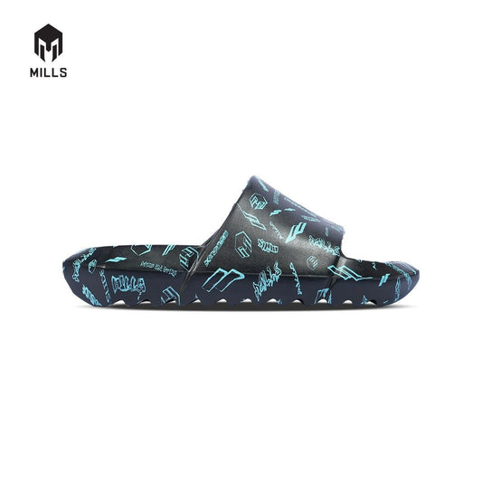 MILLS Sandal Metaslide Graffiti Black / Turquoise 9900803