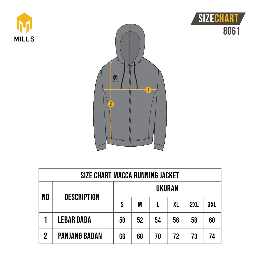 MILLS Jaket Olahraga Running Jacket Macca 8061