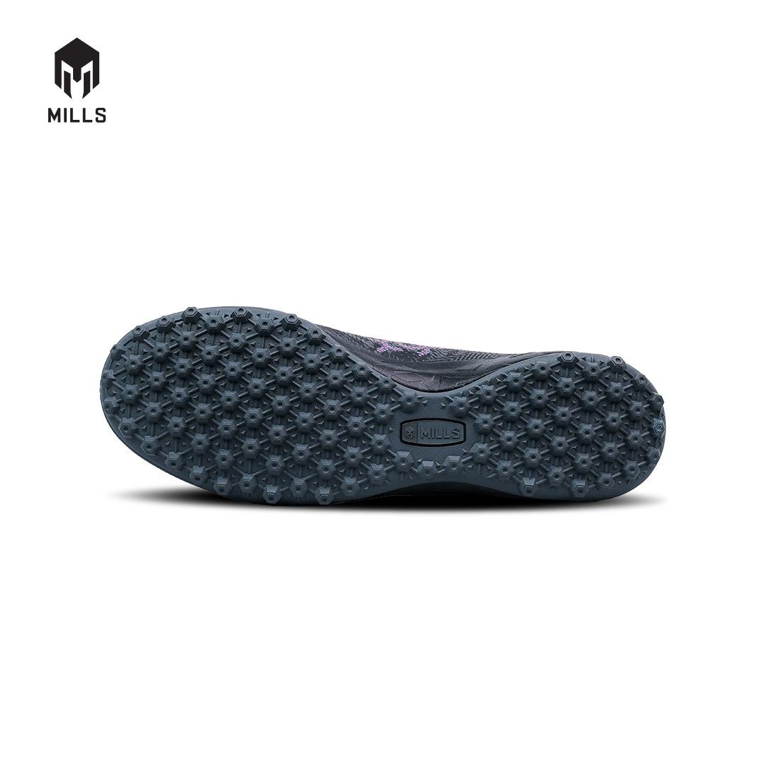 MILLS Sepatu Futsal Xyclops Tribe Turf Black/DK.Grey/LT.Blue 9001001